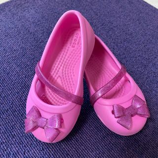 クロックス(crocs)の専用　クロックス　バレエシューズ　キッズ　子供　サンダル　15.5cm C8(サンダル)