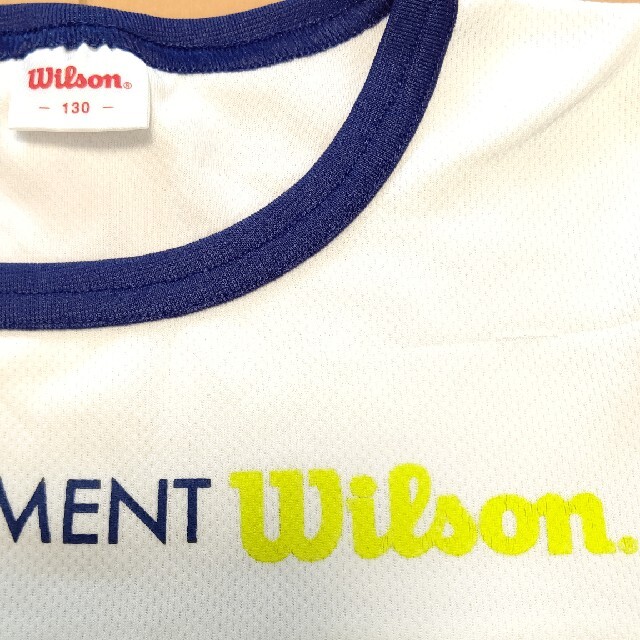 wilson(ウィルソン)の130cm  半袖  Tシャツ  wilson キッズ/ベビー/マタニティのキッズ服女の子用(90cm~)(Tシャツ/カットソー)の商品写真