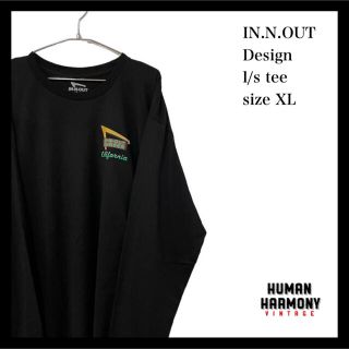 インナウト IN.N.OUT デザイン ロンＴ 新品 オーバーサイズ(Tシャツ/カットソー(七分/長袖))