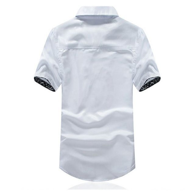 シャツ 半袖シャツ カジュアルシャツ 無地 花柄 カラーシャツ Sサイズ メンズのトップス(シャツ)の商品写真