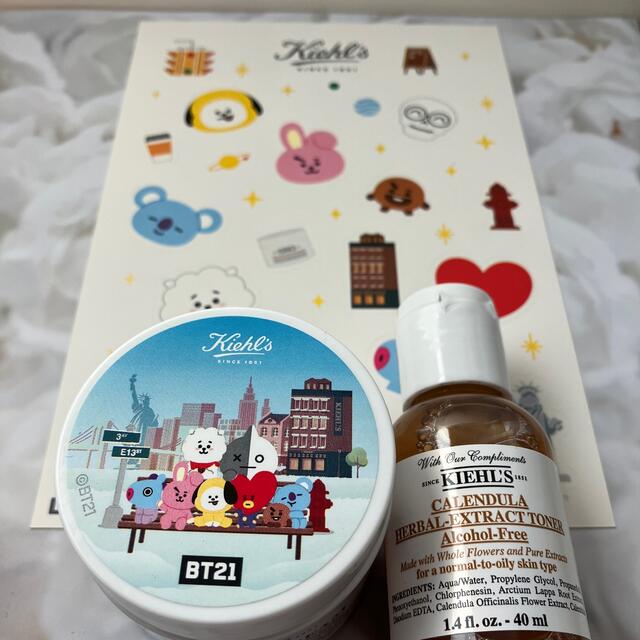 Kiehl's(キールズ)のキールズ bt21クリーム、ハーバルトナー、ステッカーシール コスメ/美容のスキンケア/基礎化粧品(フェイスクリーム)の商品写真