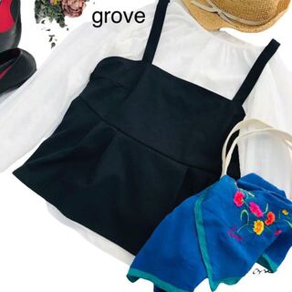 グローブ(grove)のgrove ビスチェ＋ブラウス　Mサイズ ワールド(シャツ/ブラウス(長袖/七分))