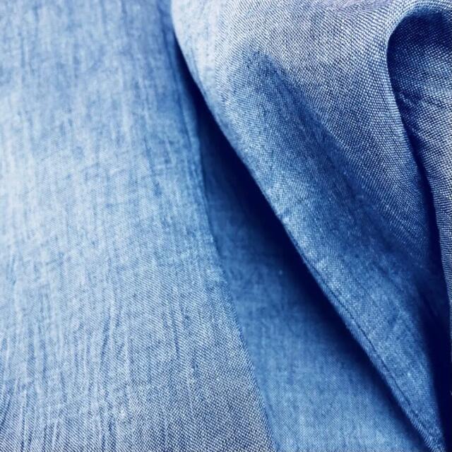 男のきもの》近江ちぢみ 麻100% LLサイズ デニム色 買取り実績 ogawask.com