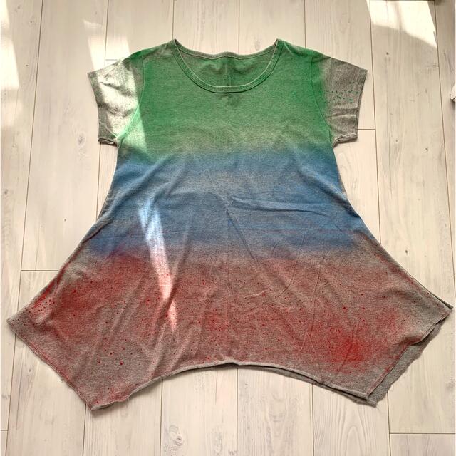 ZARA(ザラ)のまくゆ様専用　カラフル　ロングtシャツ レディースのトップス(Tシャツ(半袖/袖なし))の商品写真