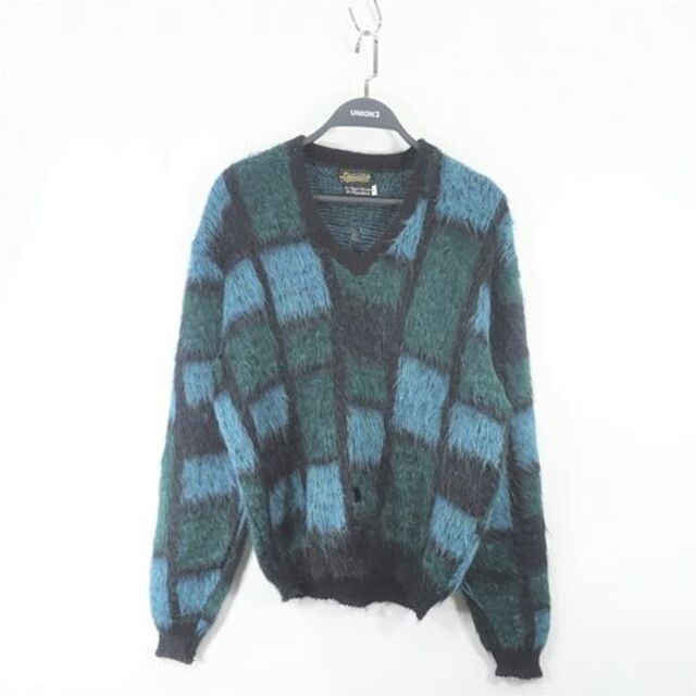 VINTAGE 60s Color Block Mohair Sweater