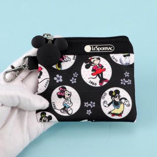 @新品@レスポートサック& ミニーマウス　コラボコインポーチ小銭入(コインケース/小銭入れ)