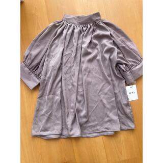 グレイル(GRL)のハイネックサテンシャツ[al39](シャツ/ブラウス(半袖/袖なし))