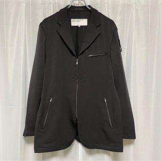 コムデギャルソン(COMME des GARCONS)の希少 "AD2000" コムデギャルソンオムオム ジャージーライダース 黒(テーラードジャケット)