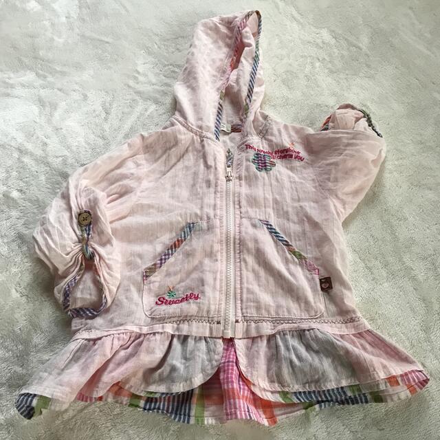 EKUBO アウター 100cmパーカー ロールアップジャンパー 女の子 女子 キッズ/ベビー/マタニティのキッズ服女の子用(90cm~)(ジャケット/上着)の商品写真