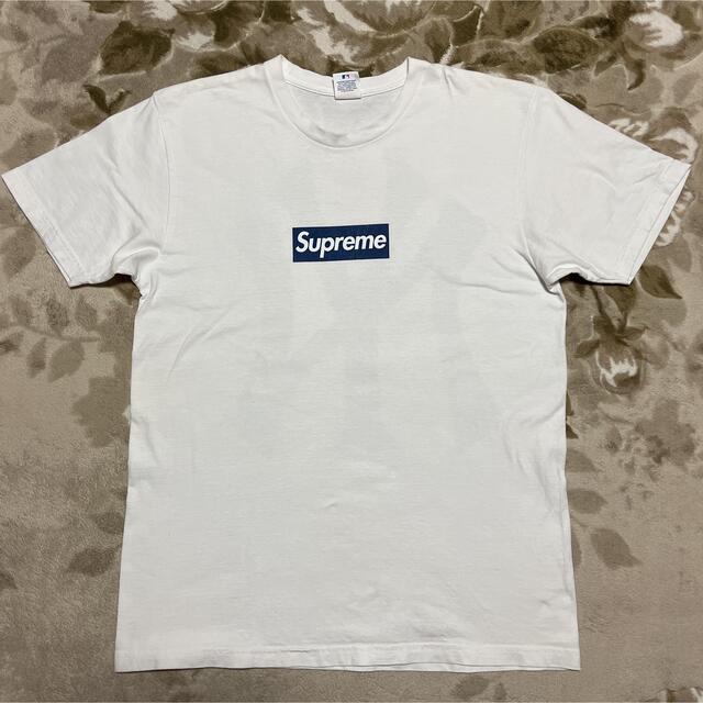 15ss Supreme Yankees Box Logo tee tシャツ L