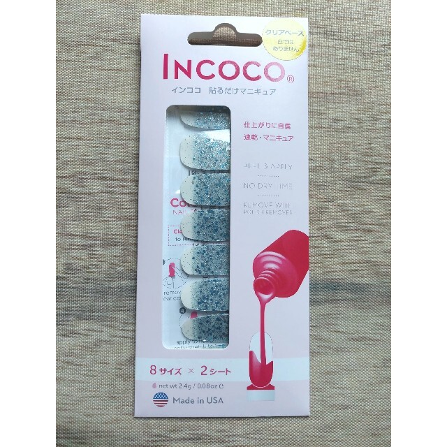 Incoco(インココ)のインココ　貼るだけマニキュア　RAINDROP KISS コスメ/美容のネイル(ネイル用品)の商品写真