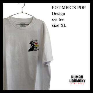 ポットミーツポップ POT MEETS POP デザイン 半袖Tシャツ 新品(Tシャツ(半袖/袖なし))