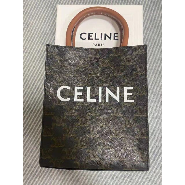 CELINE セリーヌ ミニバーティカルカバ 193302BNZ.02NT ハンドバッグ コットン レディース