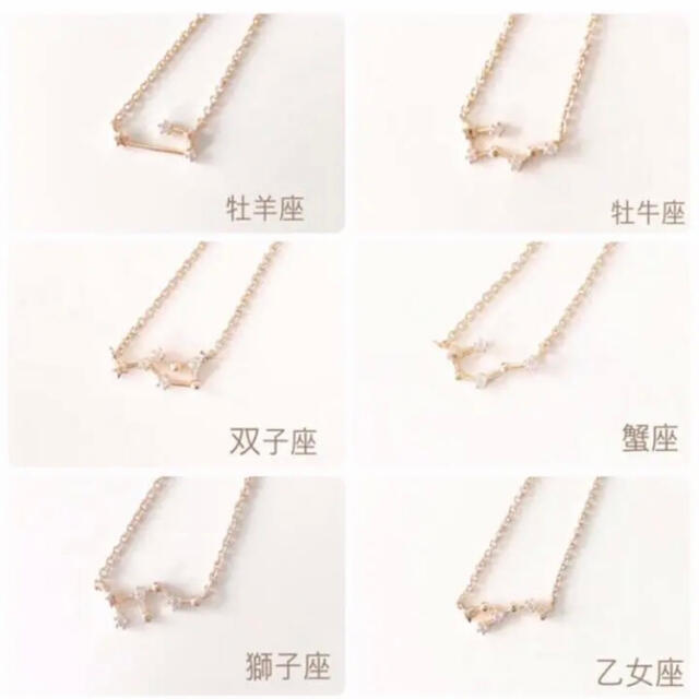 STAR JEWELRY(スタージュエリー)の【星座ネックレス】12 star sign necklace* レディースのアクセサリー(ネックレス)の商品写真