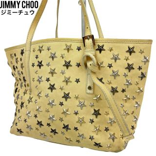 ジミーチュウ(JIMMY CHOO)の良品　JIMMY CHOO ジミーチュウ　トートバッグ　スタースタッズ　ベージュ(トートバッグ)