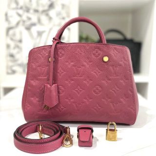 ルイヴィトン(LOUIS VUITTON)の美品☆　ルイヴィトン　モンテーニュBB　アンプラント　2way　ハンドバッグ(ハンドバッグ)