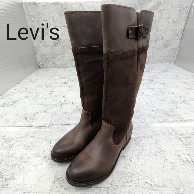 Levi's　リーバイス　レザースエード切り替えロングブーツ レディースの靴/シューズ(ブーツ)の商品写真