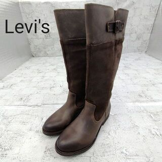 Levi's　リーバイス　レザースエード切り替えロングブーツ(ブーツ)