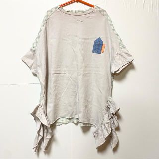 ユニカ(UNICA)の美品♡MoL モル サイドフリル カットソー L 120 130 親子 お揃い(Tシャツ/カットソー)