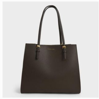 チャールズアンドキース(Charles and Keith)のナン様専用　ラージダブルハンドル トートバッグ DarkMoss(トートバッグ)