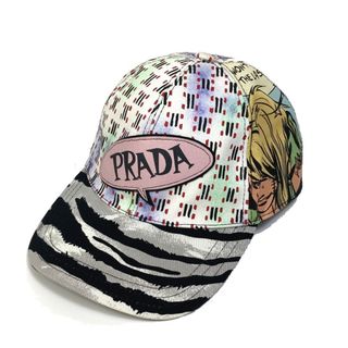 プラダ(PRADA)のプラダ ロゴ 総柄 ベースボールキャップ キャップ コットン マルチカラー(その他)