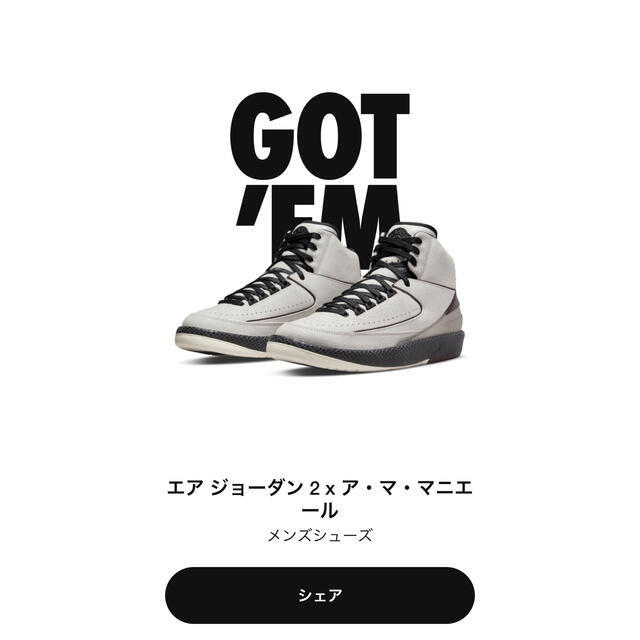 NIKE エアジョーダン2 アママニエール靴/シューズ