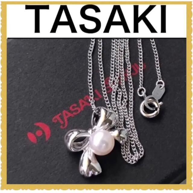 TASAKI - 美品 Tasakiタサキパールネックレス リボン アコヤ真珠6.8mm