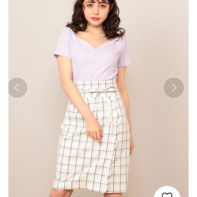 MIIA(ミーア)のMIIA ぺプラムタイトスカート レディースのスカート(ひざ丈スカート)の商品写真