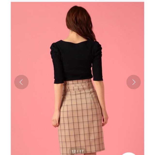 MIIA(ミーア)のMIIA ぺプラムタイトスカート レディースのスカート(ひざ丈スカート)の商品写真