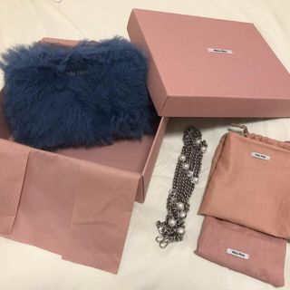 ミュウミュウ(miumiu)のmiu miu ファーバッグ(ショルダーバッグ)