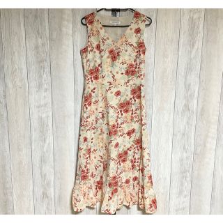 ローラアシュレイ(LAURA ASHLEY)の値下げ★ローラアシュレイ★裾フリル★ロングワンピース★9号(ロングワンピース/マキシワンピース)