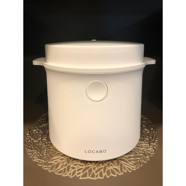 2021年製 LOCABO 糖質カット炊飯器 ホワイト JM-C20E-W 【ファッション