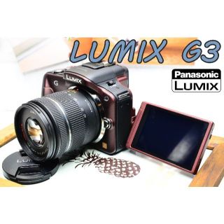 パナソニック(Panasonic)の✨大人の落ち着きカラーミラーレス✨動画撮影+自撮り✨LUMIX G3✨(ミラーレス一眼)