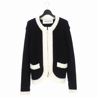 アンダースンベル 22SS バイカラー ジップニット カーディガン