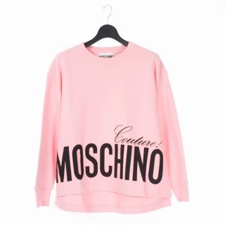 LOVE MOSCHINO【美品】スパンコール プルオーバースウェットトレーナー