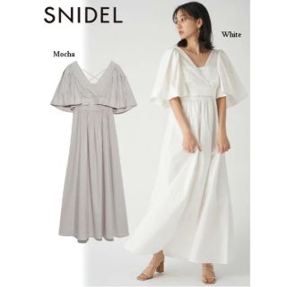 スナイデル(SNIDEL)のSNIDEL ショースキンワンピース　タグ付き(ロングワンピース/マキシワンピース)