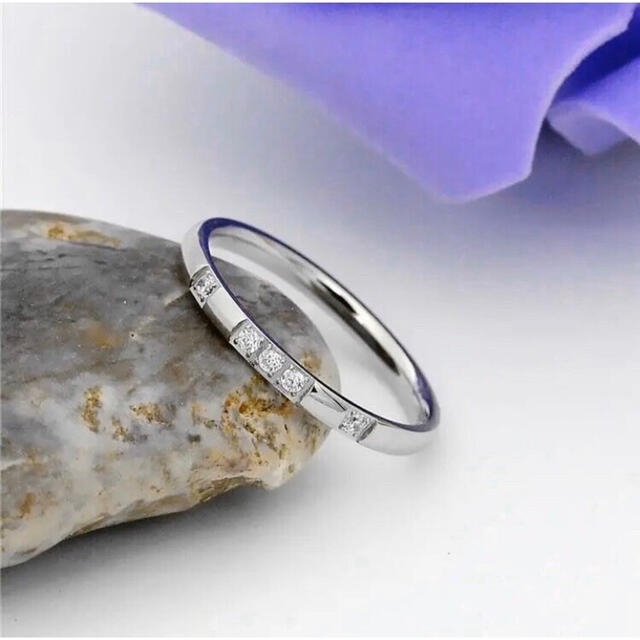 5D ステンレスリング  ステンレス指輪 ピンキーリング シルバー メンズのアクセサリー(リング(指輪))の商品写真