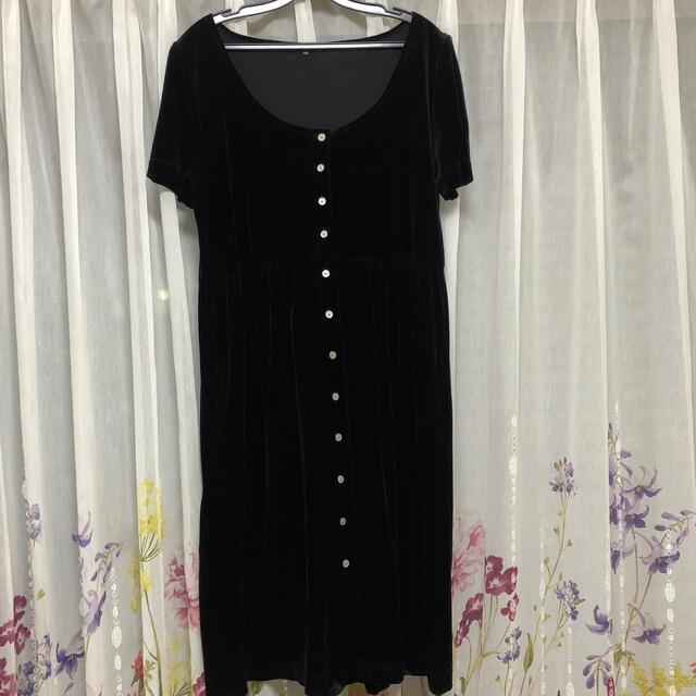 ????お洋服SALE????美品????FOXEY NEW YORK????ベロアワンピース????ひざ丈ワンピース