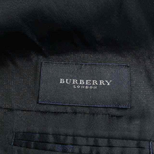 バーバリー ロンドン スーツ テーラードジャケット パンツ ウール XL 紺