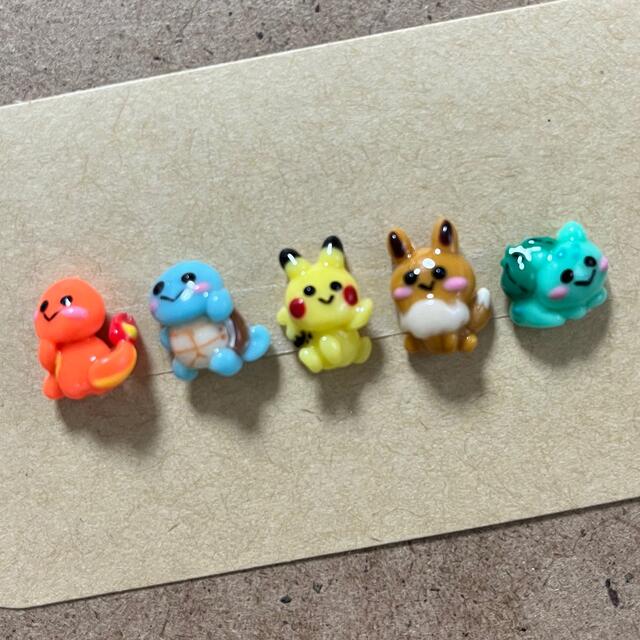 ポケモン(ポケモン)の3dネイルパーツ　【ゆるかわ　ポケモン　いろいろ　pokemon】 コスメ/美容のネイル(デコパーツ)の商品写真