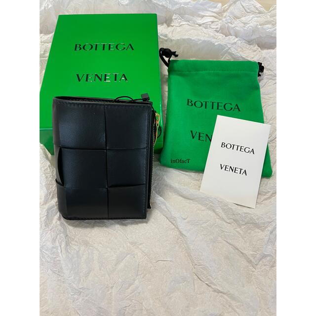 Bottega Veneta - ネロ 新品正規品 BOTTEGA VENETA 二つ折り ファスナーウォレット