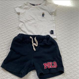 シマムラ(しまむら)のpolo Tシャツ　ショートパンツ　セット　80(Ｔシャツ)
