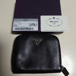 プラダ(PRADA)のPRADA 財布 サフィアーノレザーラウンドファスナー(折り財布)