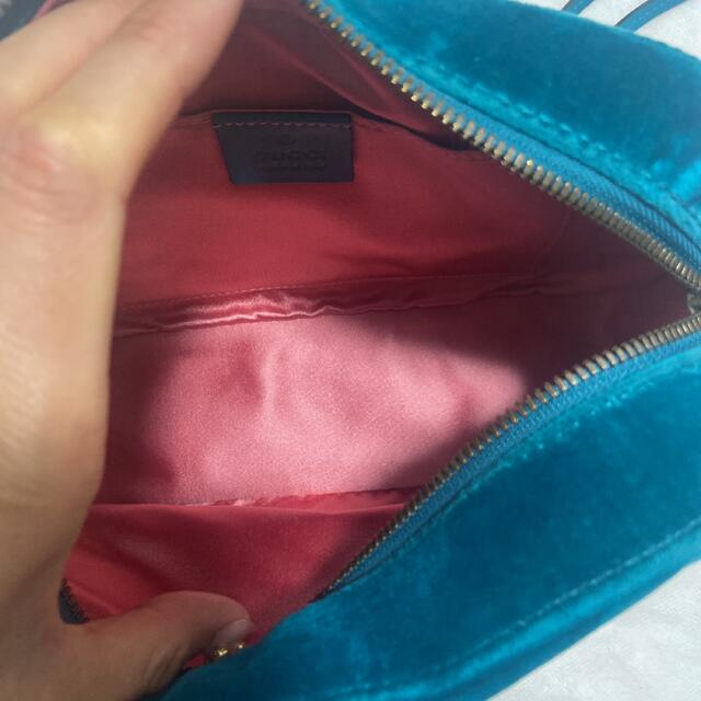 極美品 GUCCI ショルダーバッグ GGマーモント キルティング ベロア