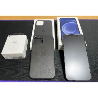 アップル(Apple)の中古美品　iPhone12 64GB ブラック　おまけ多数(スマートフォン本体)