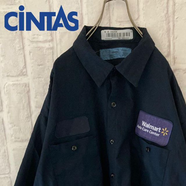 【USA】CINTAS シャツ ワークシャツ 企業ロゴ ワッペン