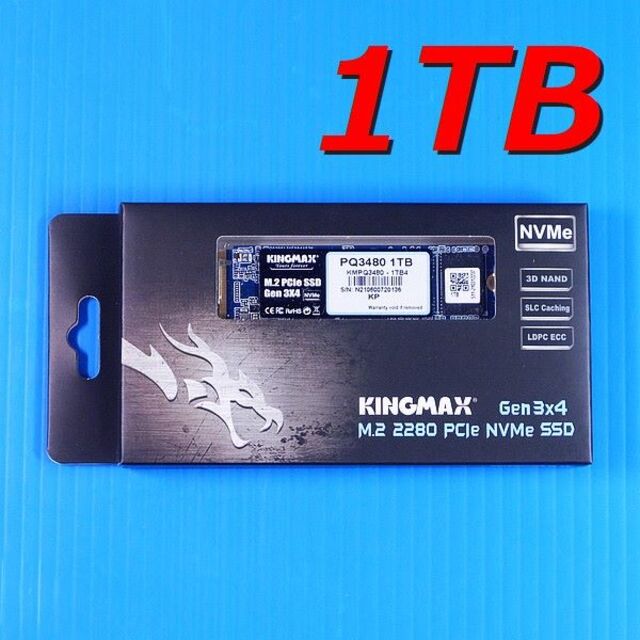 スマホ/家電/カメラ【SSD 1TB】KINGMAX KMPQ3480-1TB4