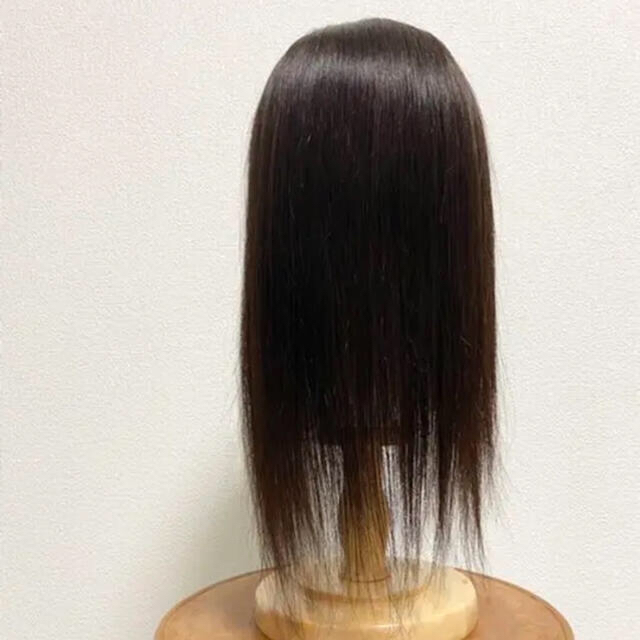 高級レミー人毛100%✨【40cm】14*15ヘアピース ナチュラルブラック