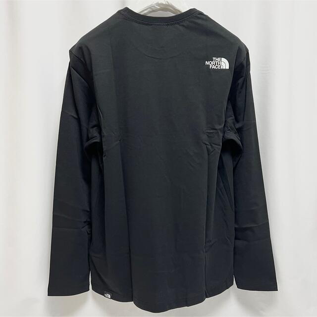 THE NORTH FACE(ザノースフェイス)の海外限定 ノースフェイス ビッグ ロゴ ロンＴ 長袖 Tシャツ ロゴT 黒 S メンズのトップス(Tシャツ/カットソー(七分/長袖))の商品写真