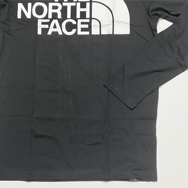 THE NORTH FACE(ザノースフェイス)の海外限定 ノースフェイス ビッグ ロゴ ロンＴ 長袖 Tシャツ ロゴT 黒 S メンズのトップス(Tシャツ/カットソー(七分/長袖))の商品写真